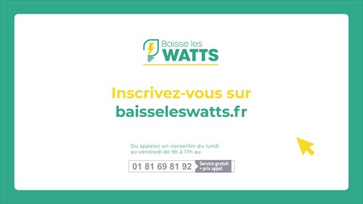 Baisse les Watts - Le programme de sobriété énergétique